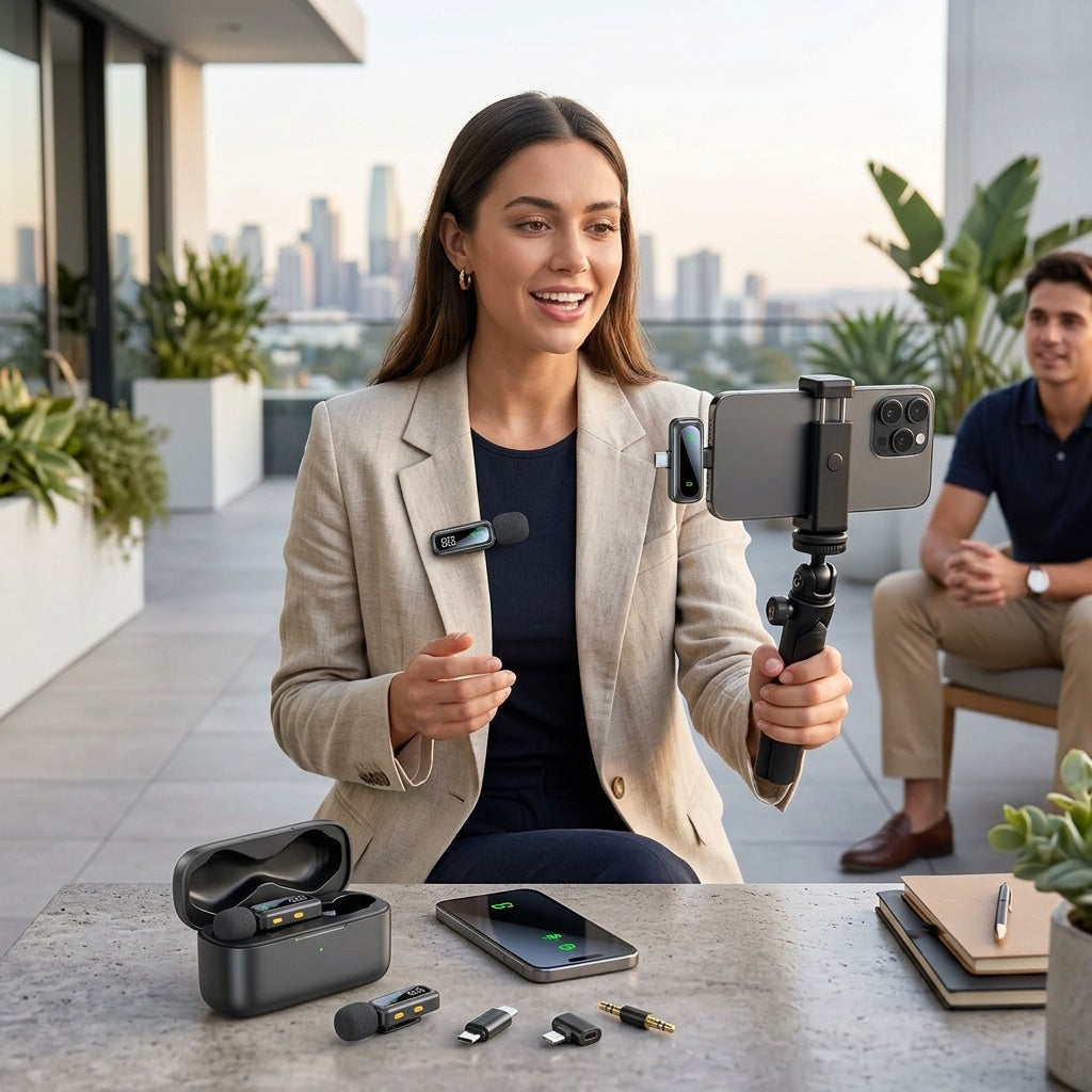 Wireless Lavalier Microphone for Clear Audio